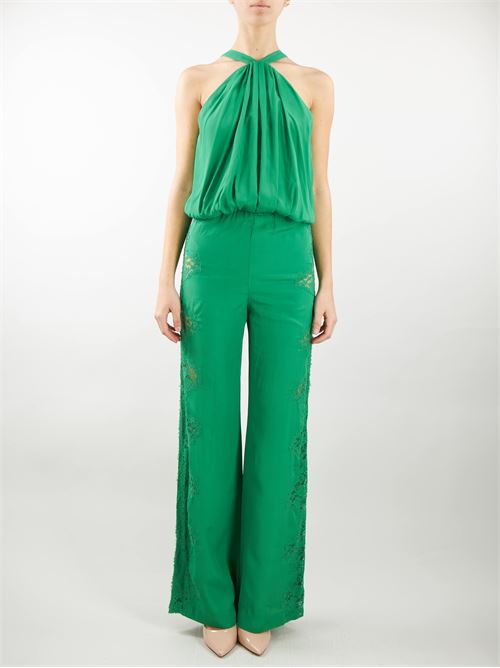 Georgette jumpsuit with lace Ermanno by Ermanno Scervino ERMANNO BY ERMANNO SCERVINO | Suit | D44EP079EL0MF334